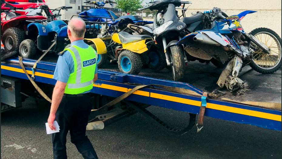 Dublin Gardai dirtbike seizure